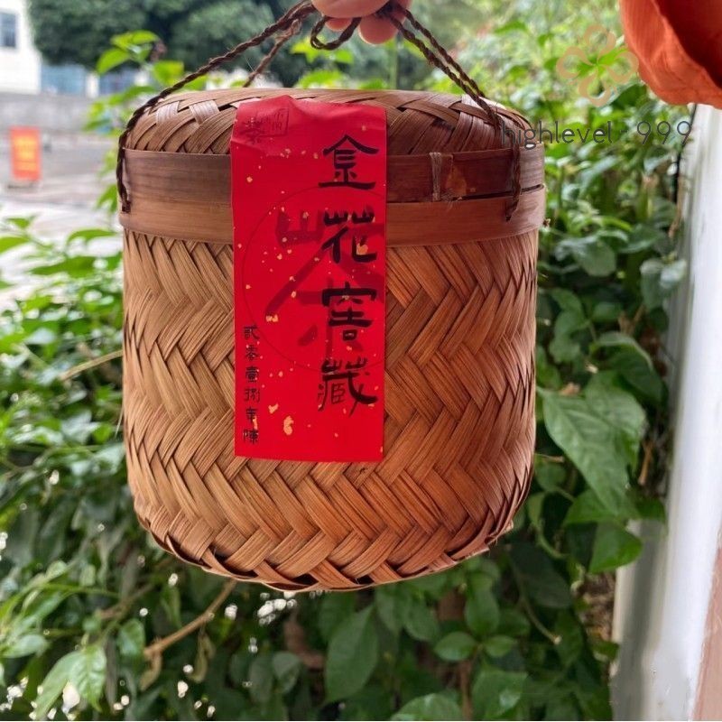 1000g Guangxi Wuzhou Liubao Tea Premium Golden Rice Fragrance Basket Dark Tea