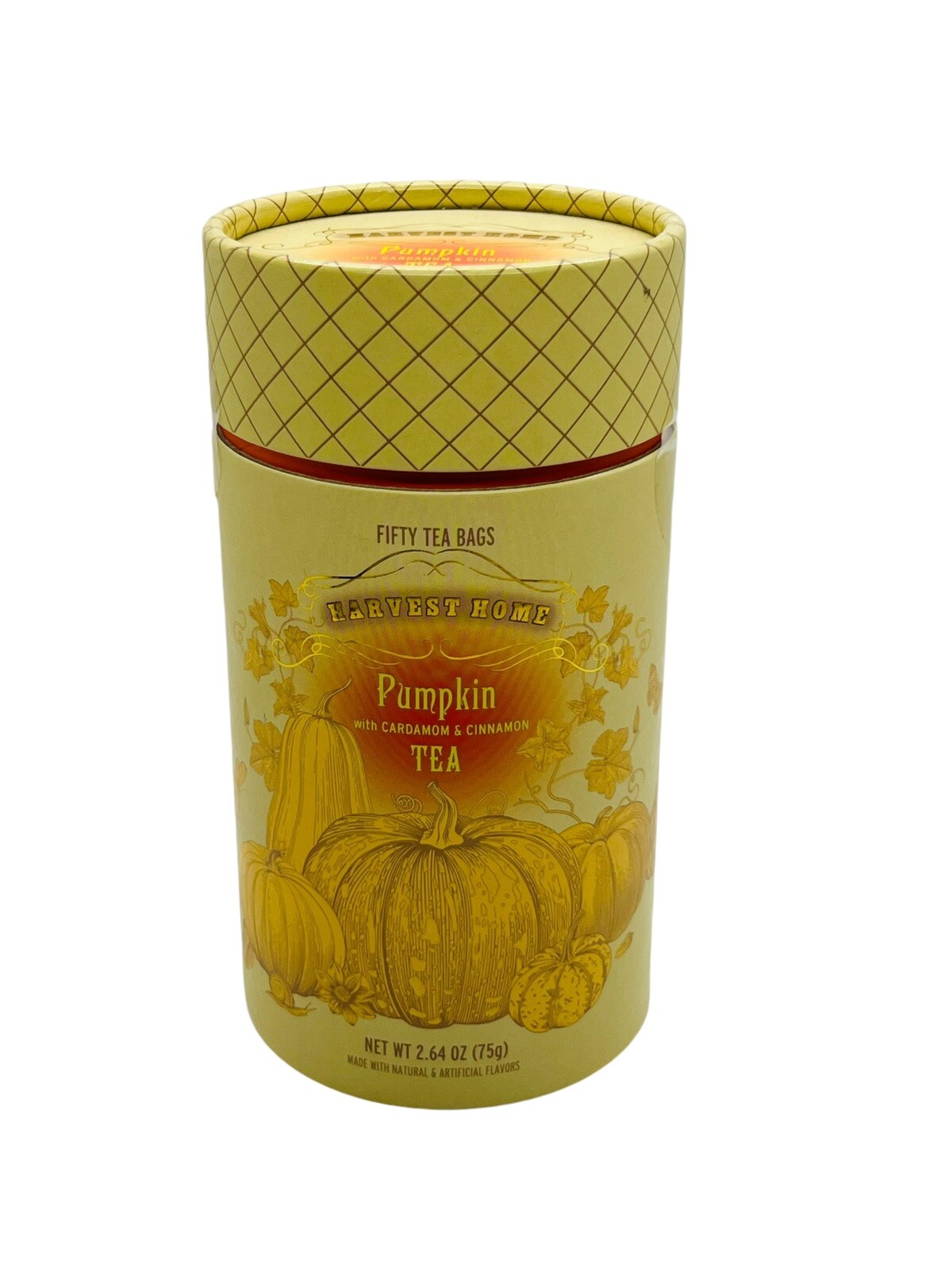 Harvest Home Pumpkin Black Tea with Cardamom & Cinnamon 50 Bags Seasonal Fall