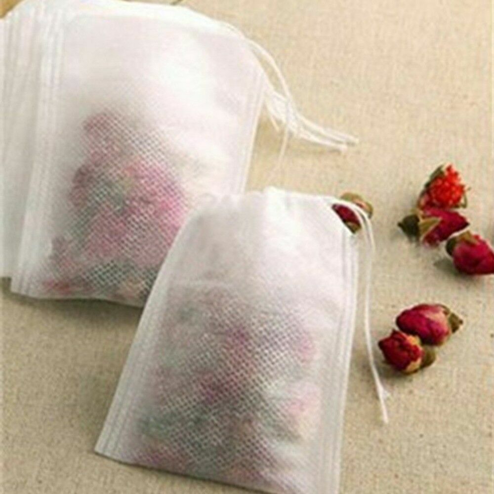 100-400Pcs Empty Tea Bags with String Heal Seal Filter Paper Herb Loose Tea Bags