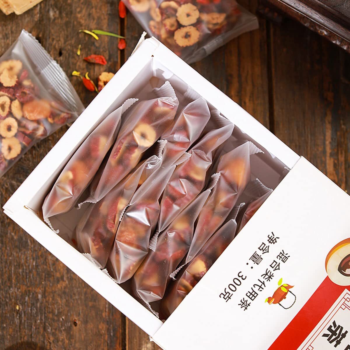 Longan Red Dates and Wolfberry Tea Fruit Combination Tea 300g (15g X 20 Packs)