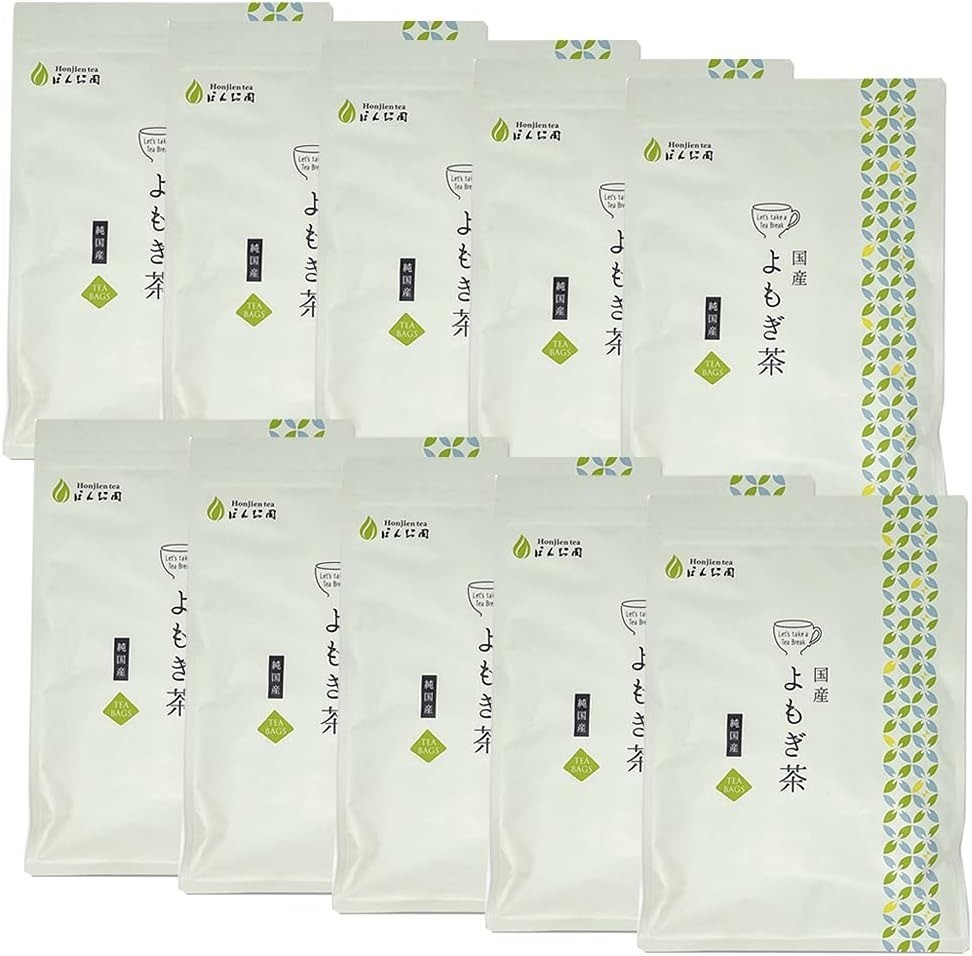 Honjien Tea Domestic Yomogi Tea Large Capacity Health Tea 3g × 50 Bags x 10 set