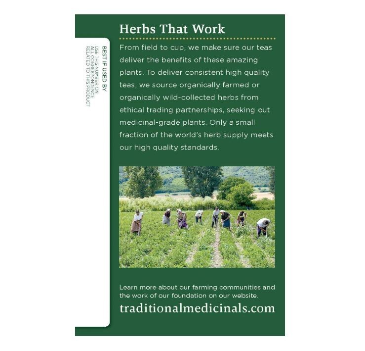 Traditional Medicinals Organic Chamomile & Lavender Tea 16 Wrapped bags Exp 1/27