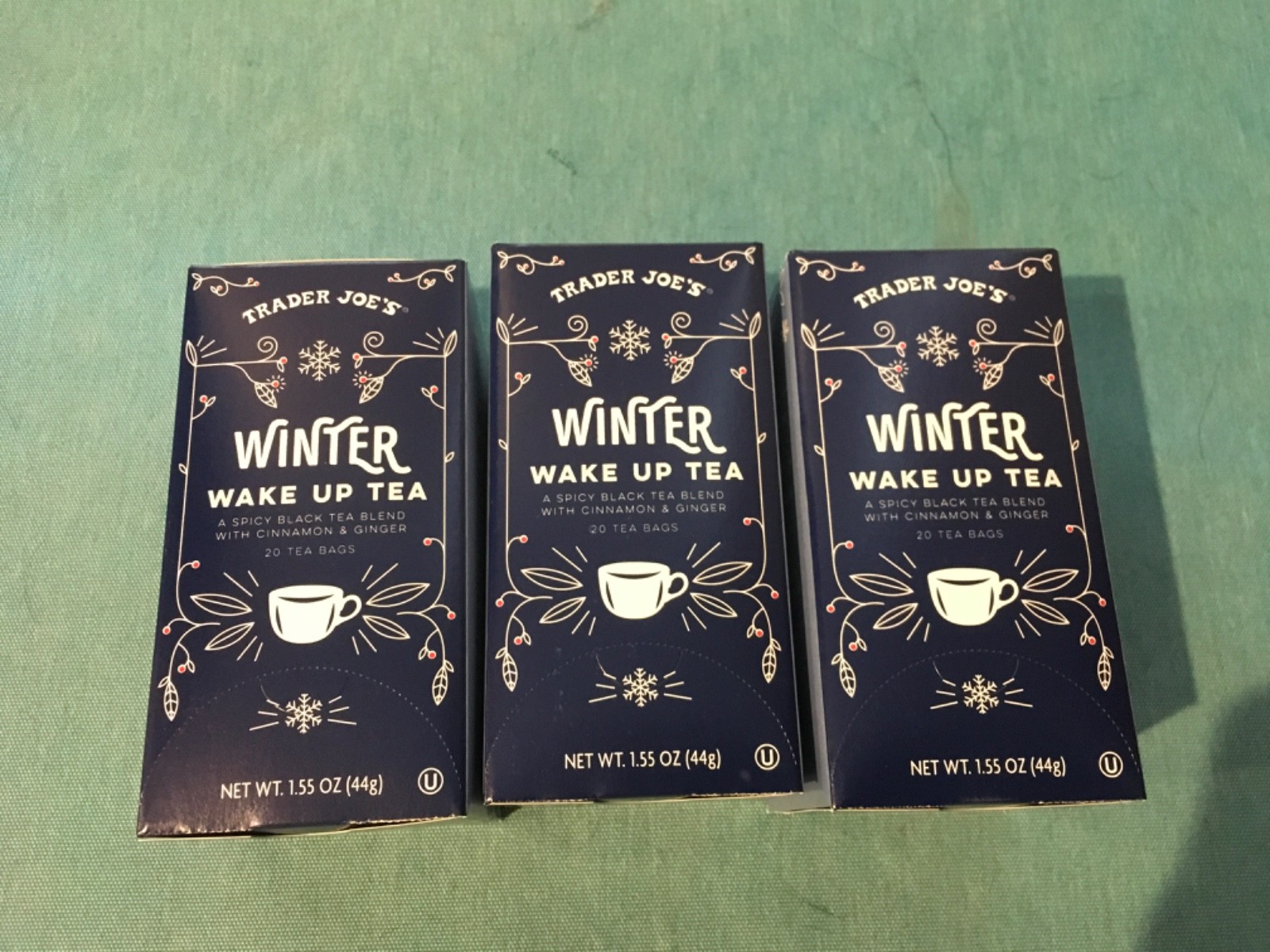 *NEW* 3 boxes trader JOE’S Winter ❄️ Wake Up BLACK Tea 20 BAGS Exp 08/12/2027