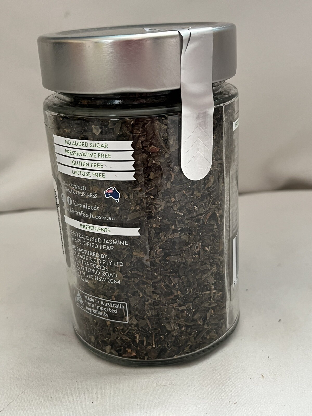 Kintra Foods JASMINE GREEN with PEAR Naturally Grown Premium Leaf Tea 3.5 oz