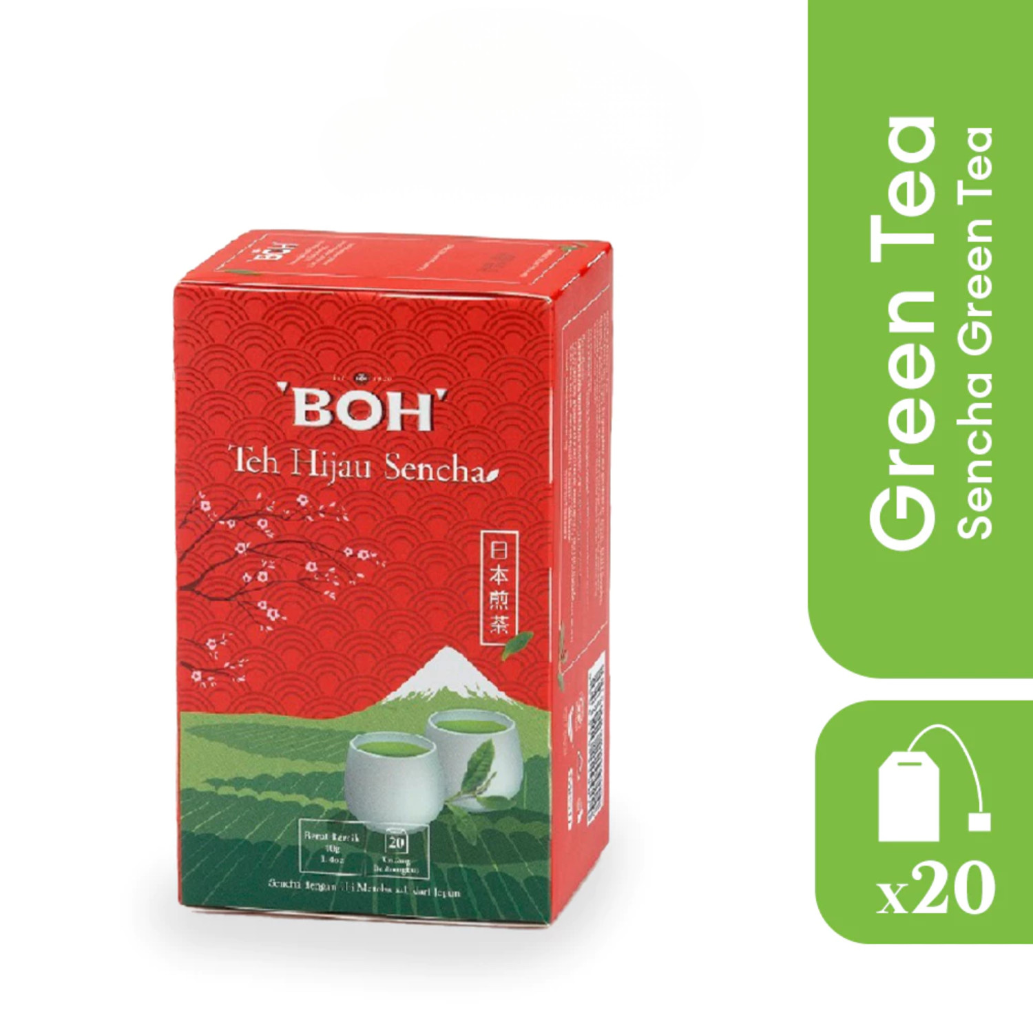 BOH Sencha Green Tea Teabag (20’s)