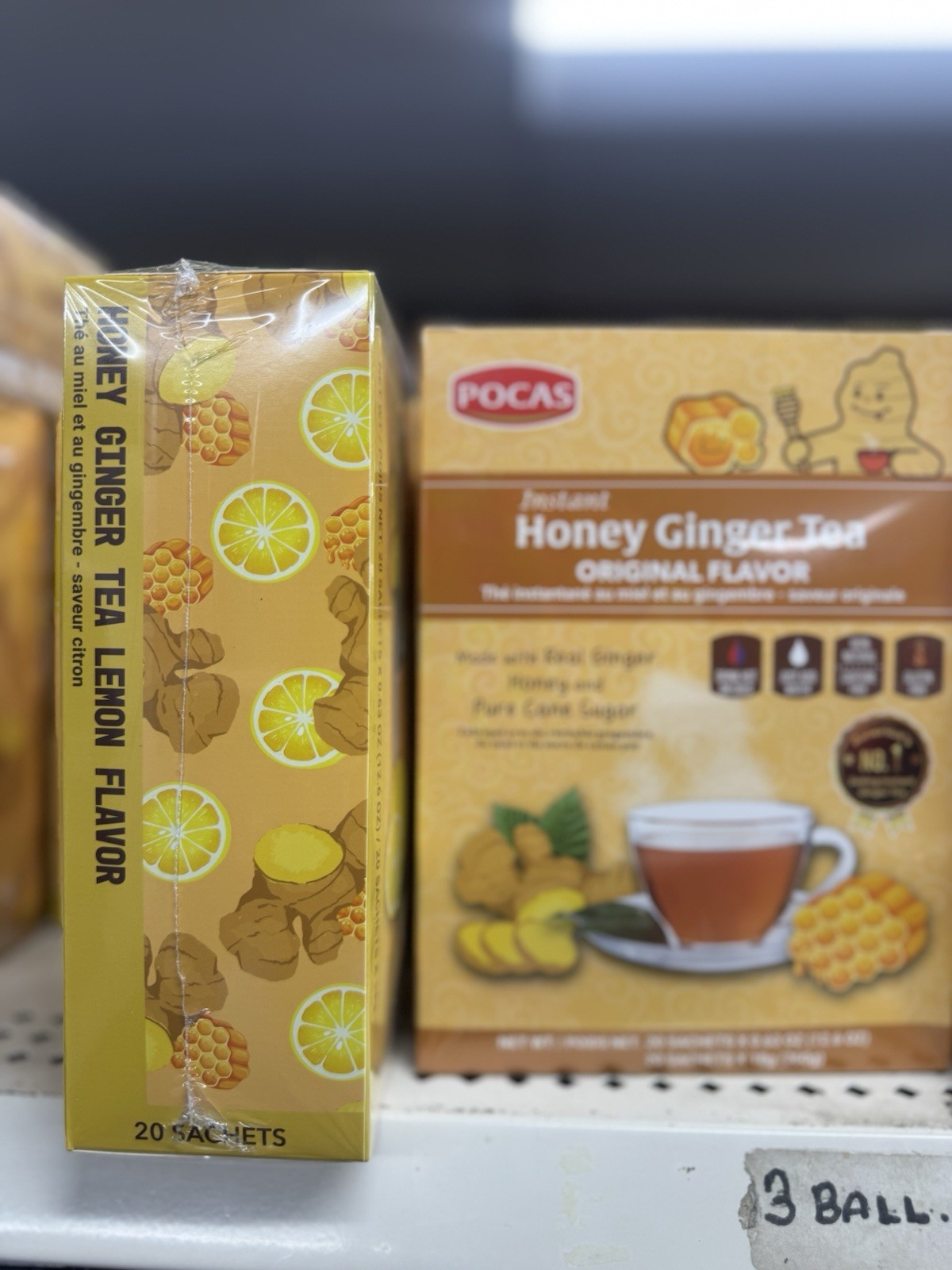 Pocas Honey Ginger Tea original Instant Honey Ginger Tea Made with Real Ginger