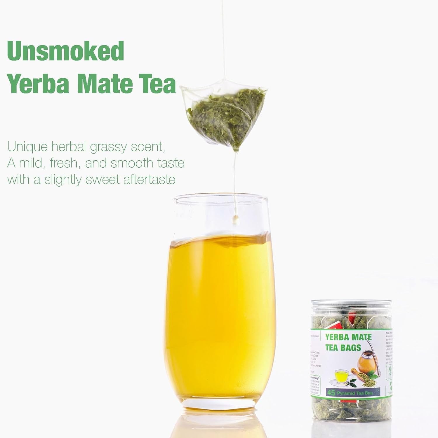 Organic Yerba Mate Tea Packets 45 Bags from Argentina Pure Antioxidant Tea