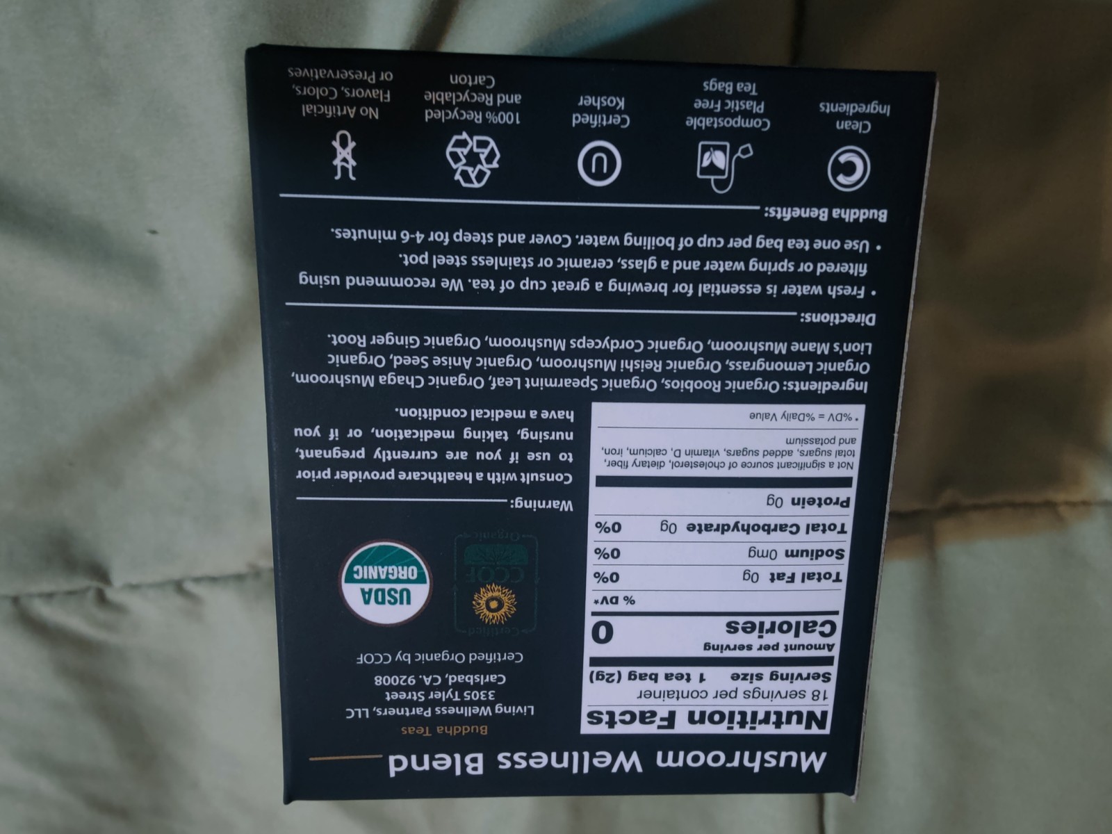 Buddha Teas Mushroom Wellness Blend
