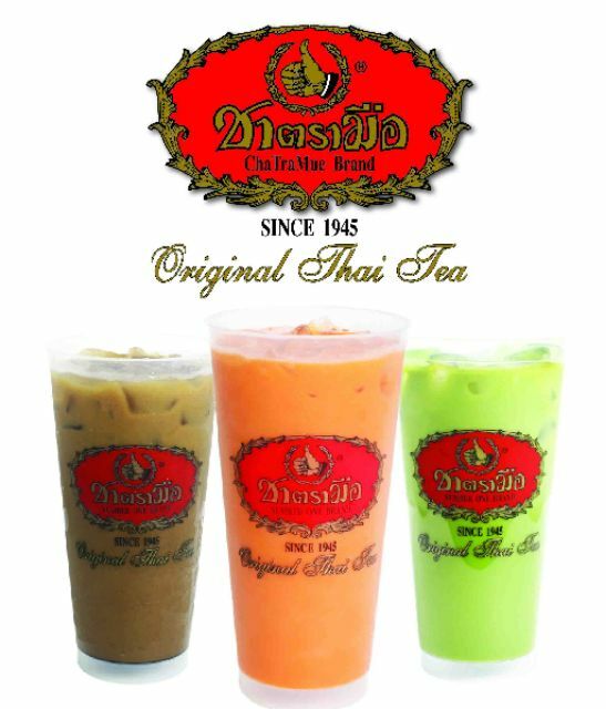 Set 2X Cha Tra Mue Green Tea Milk 200g & Thai Red Tea 400g Original Ice Drink