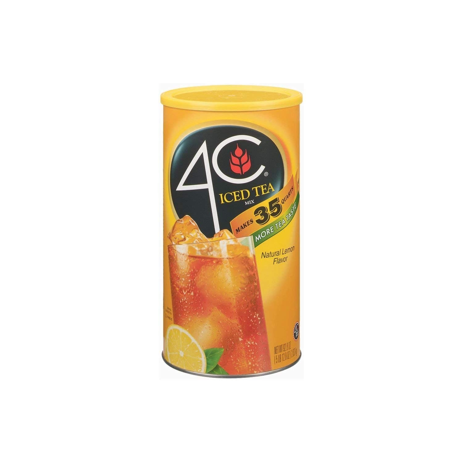 Lemon Iced Tea Mix – 92.8 oz Canister – Refreshing Beverage Powder for Summer