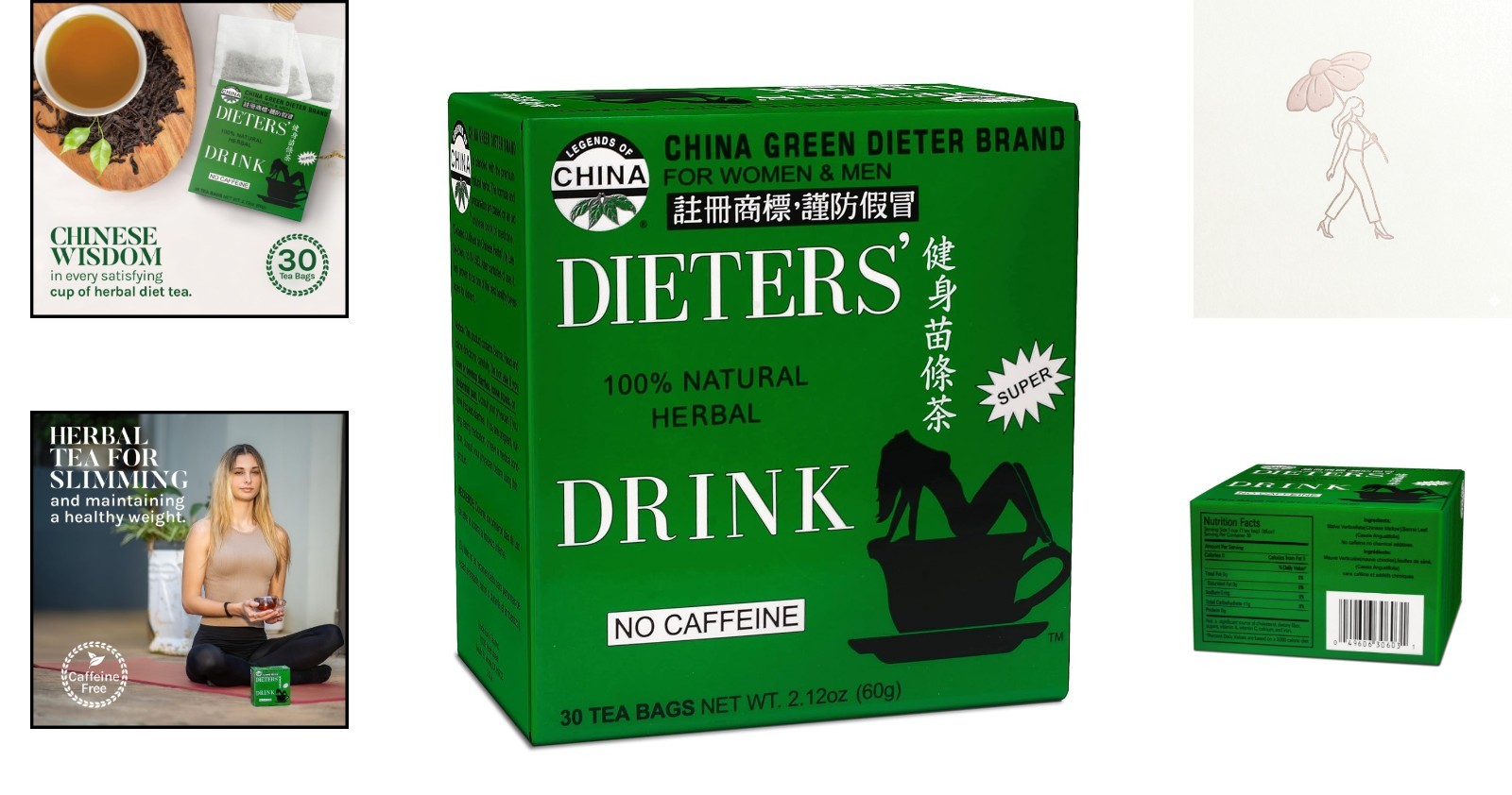 Natural Detox Tea – Green Herbal Blend for Caffeine-Free Weight Management