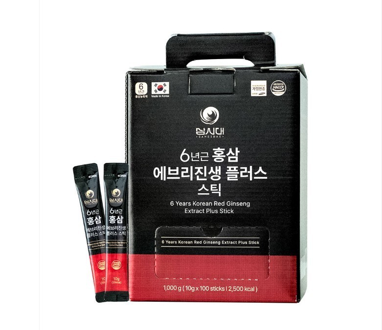 Korean 6 Year Every Ginseng Plus Stick 10ml x 100 stick (1000g)-Korea Ginseng