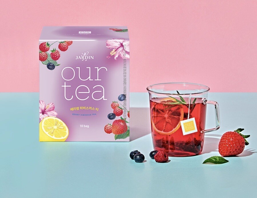 JARDIN OUR TEA BERRY & HIBISCUS TEA 5/10pcs Individually Packed Korean Tea bag