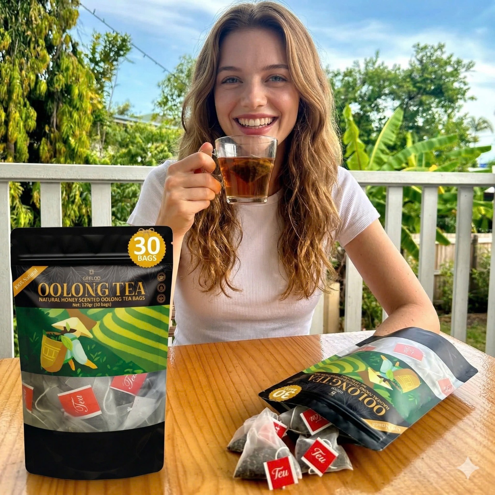 PiPi Tea Organic Oolong | 30 BAGS | Cortisol & Stress, Digestion and Metabolism