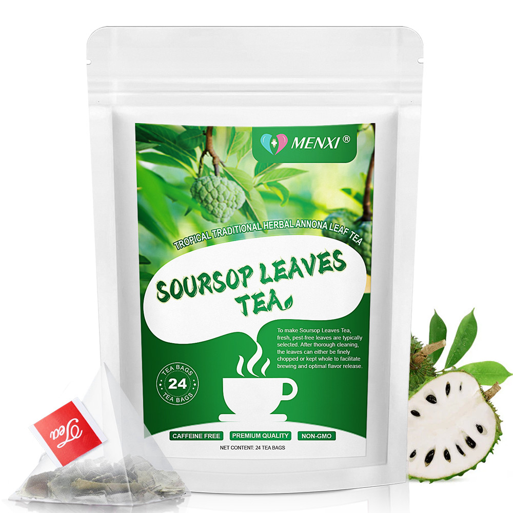 Soursop Tea Bags 100% Natural Graviola Leaves, Hoja Guanabana Tea, Caffeine Free