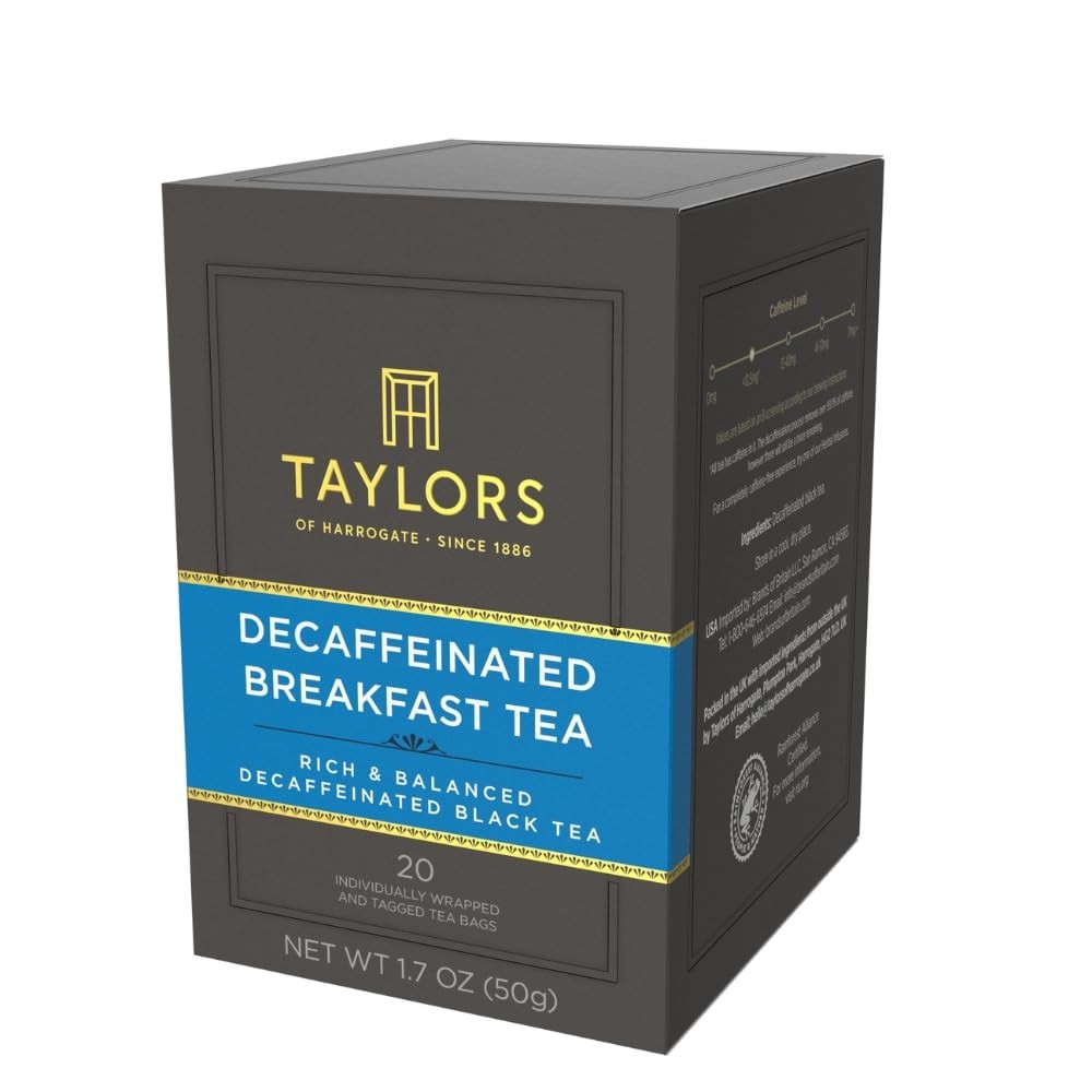 Natural Decaffeinated African Black Tea – 20 Bags, Enjoy Hot or Iced Anytime