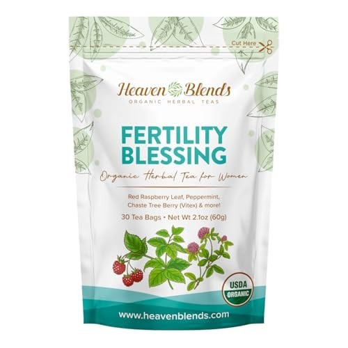 Heaven Blends Fertility Blessing Tea for Women – Red Raspberry Leaf