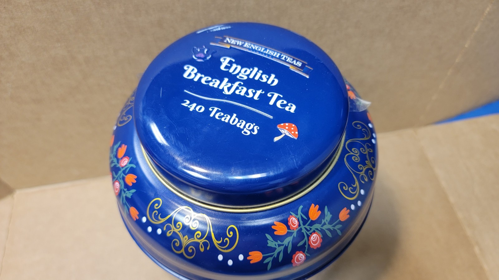 New English Teas Alice In Wonderland English Breakfast Tea 240 Bags Cannister