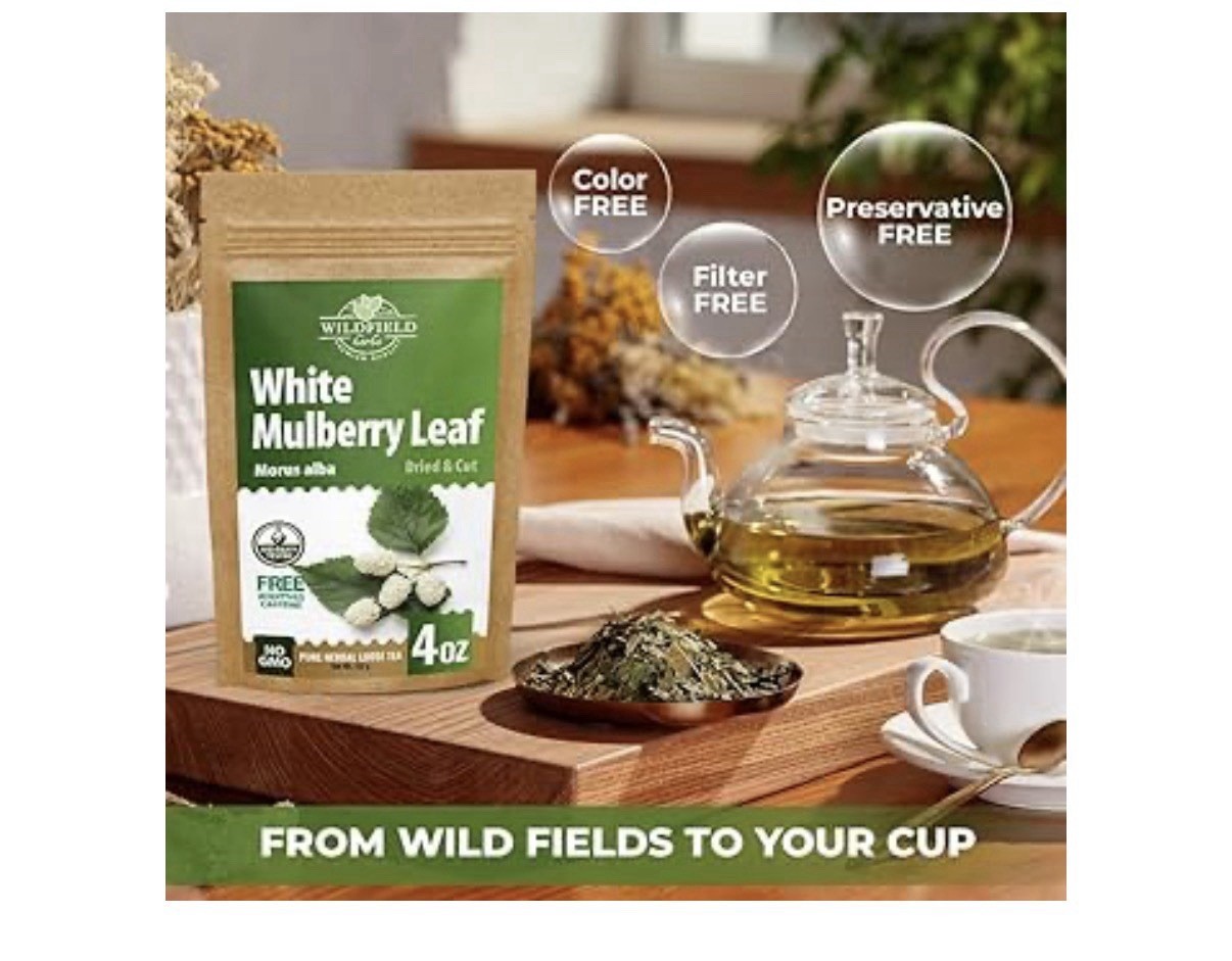 Wildfield White Mulberry Leaf Tea Herbal Loose Morus Alba Hoja De Morera 4 Oz