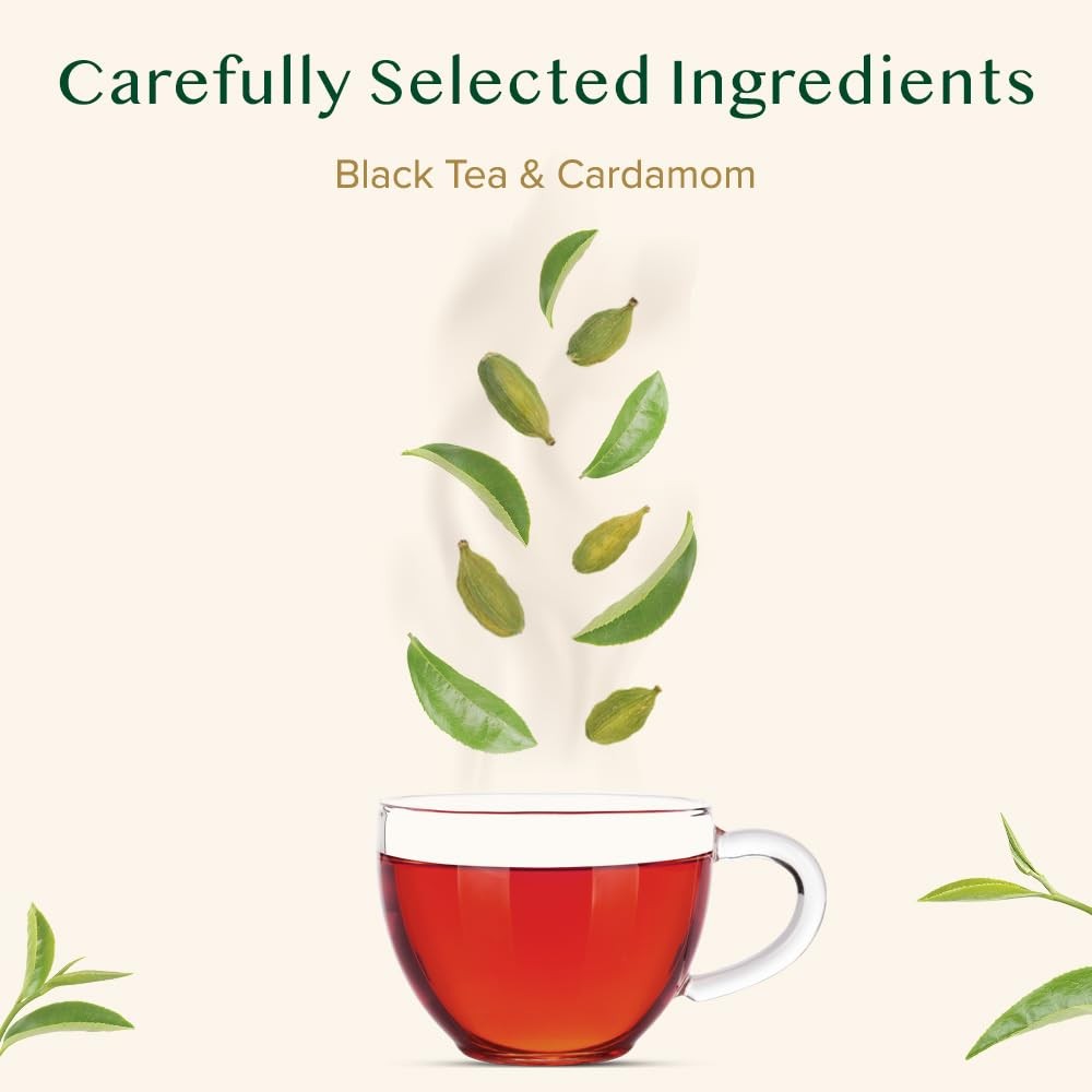VAHDAM, Cardamom Masala Chai Tea Bags (100 Count) Non GMO, Gluten Free, No…