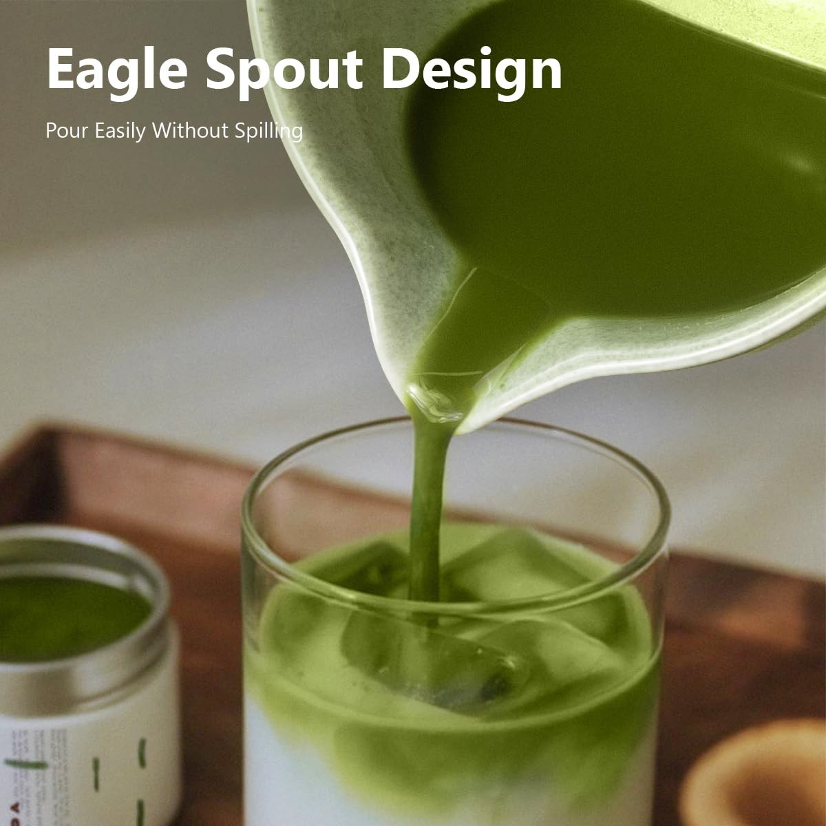 Matcha Whisk Set 7pc Bowl with Spout Tea Kit Sifter Towel Gift Set
