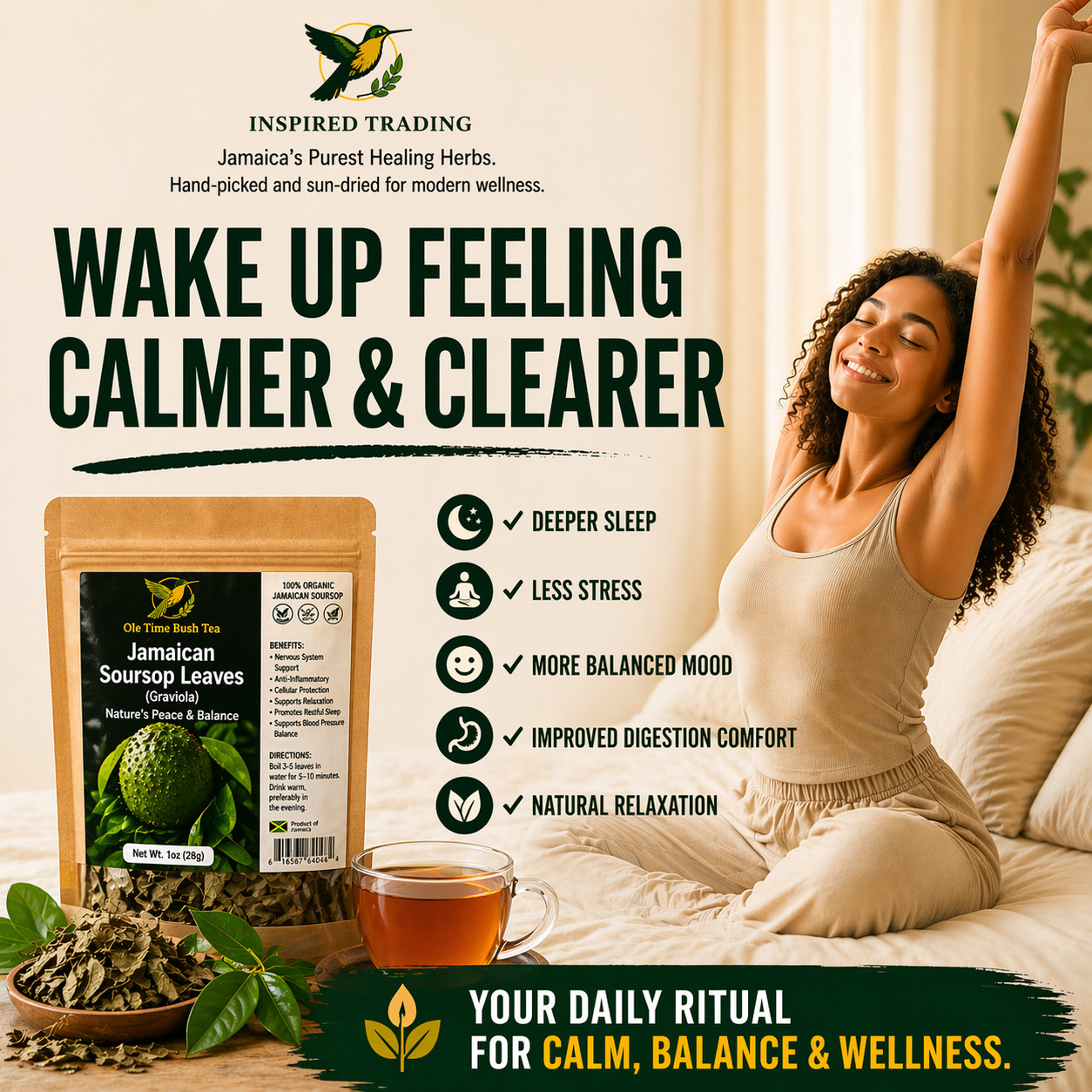 Authentic Jamaican Soursop Leaf-Jamaican Bush Tea • Available in US & Canada
