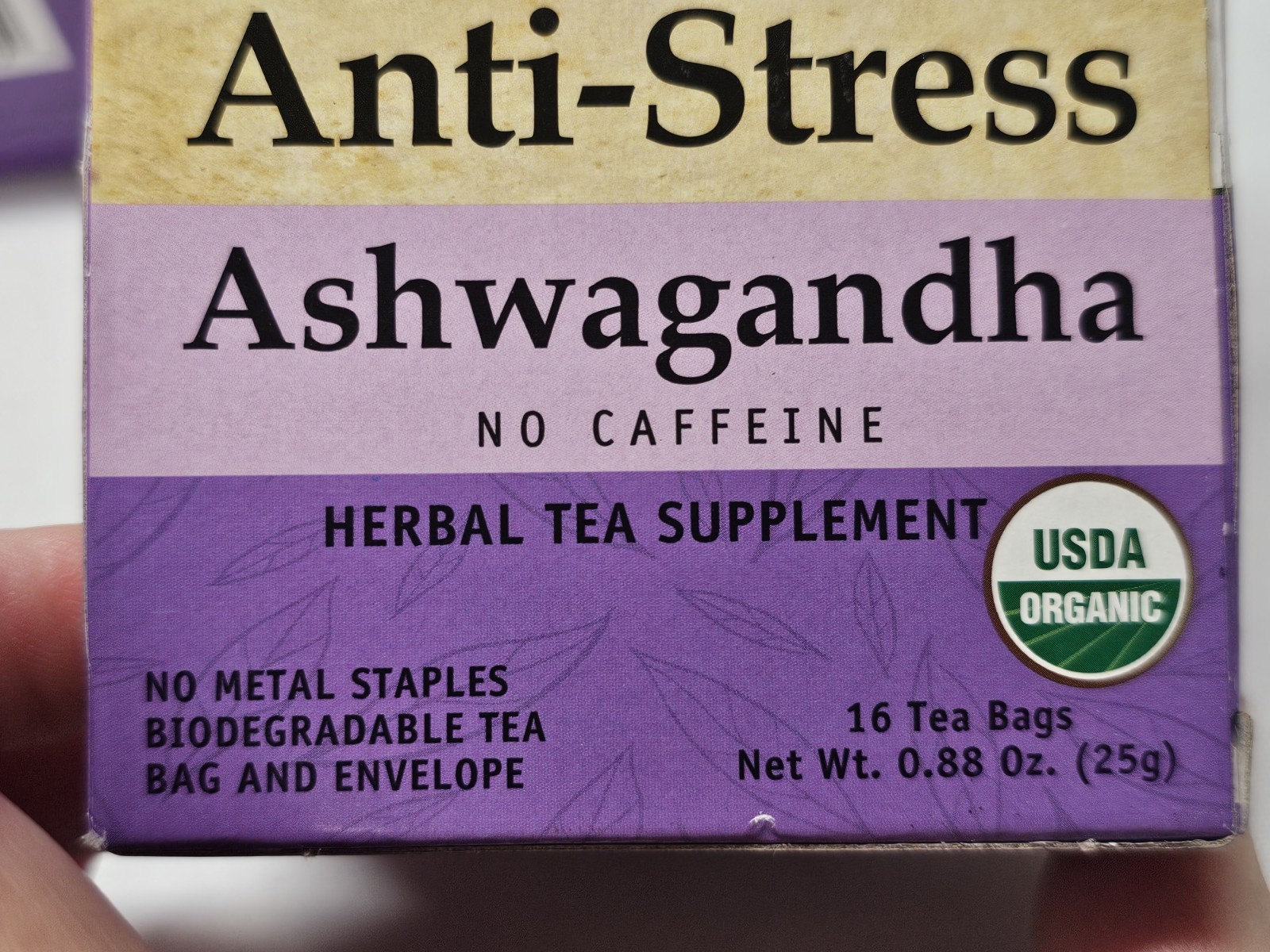 96 Bags Total 6 Boxes X 16 Pack Ayurveda Herbal Cup Anti Stress Ashwagandha Tea
