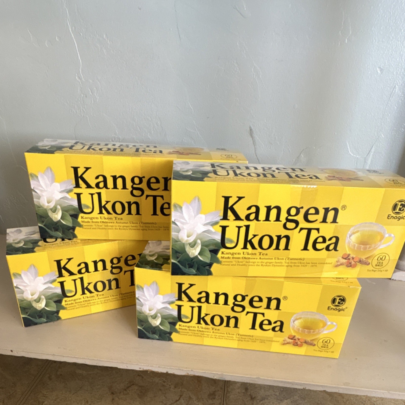 Enagic Kangen Ukon Tea Bag Herbal Turmeric 60 Tea Bags Japanese