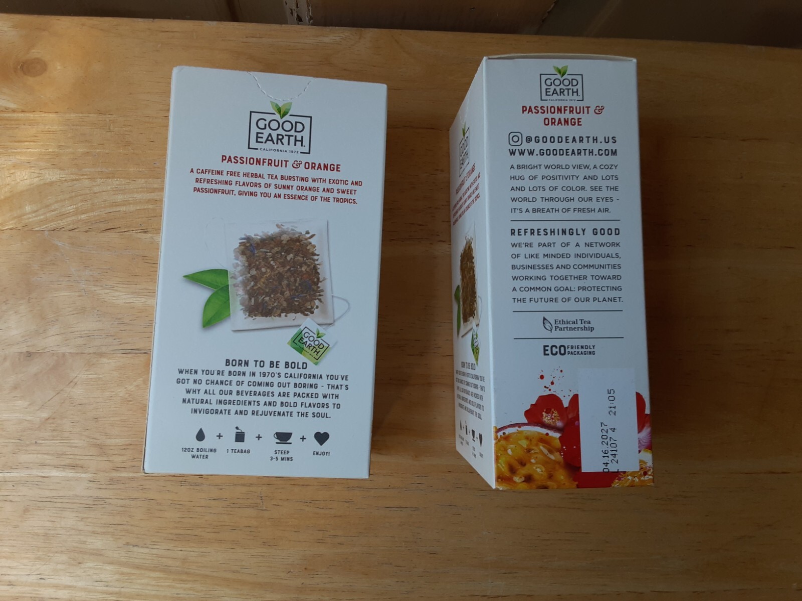 Good Earth Passionfruit & Orange Herbal Tea (30 Bags Total) EXP. 4-17-27