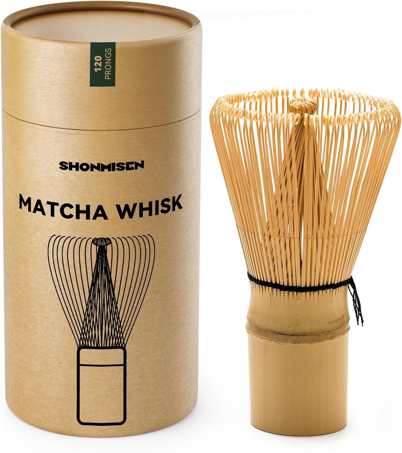 Bamboo Matcha Whisk 80/100/120 Prong, Traditional Japanese Chasen Matcha Stir…