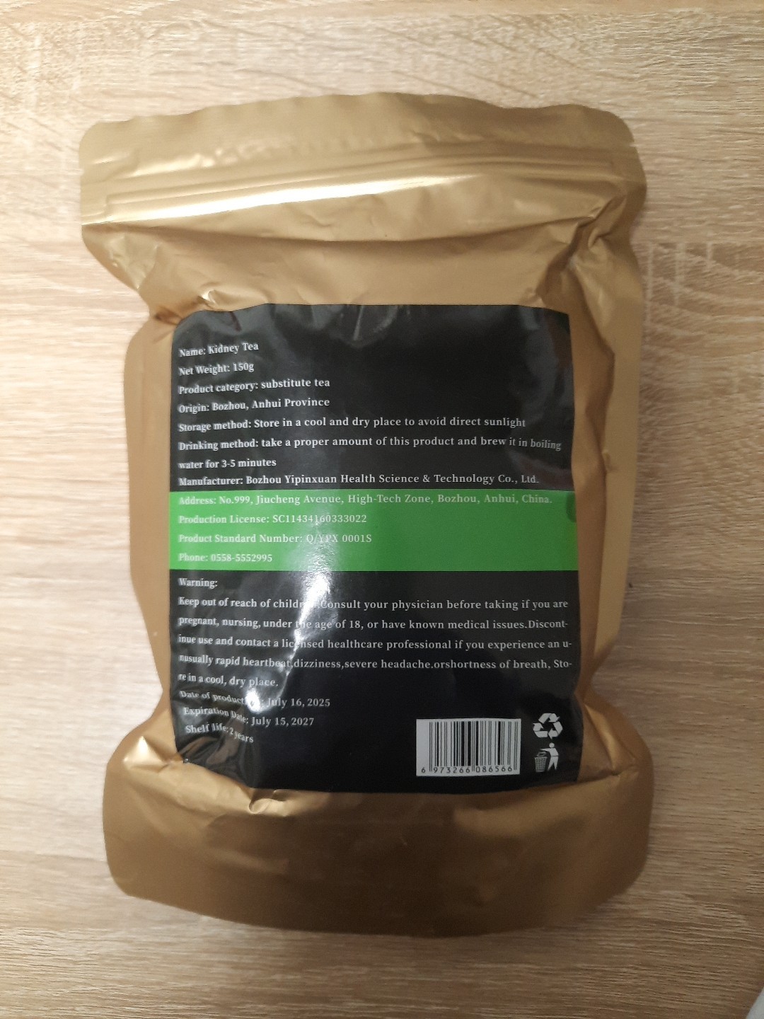 Kidney Tea Five Treasure Tea – 30 Bags Exp: July 15 2027 FREE SHIPPING