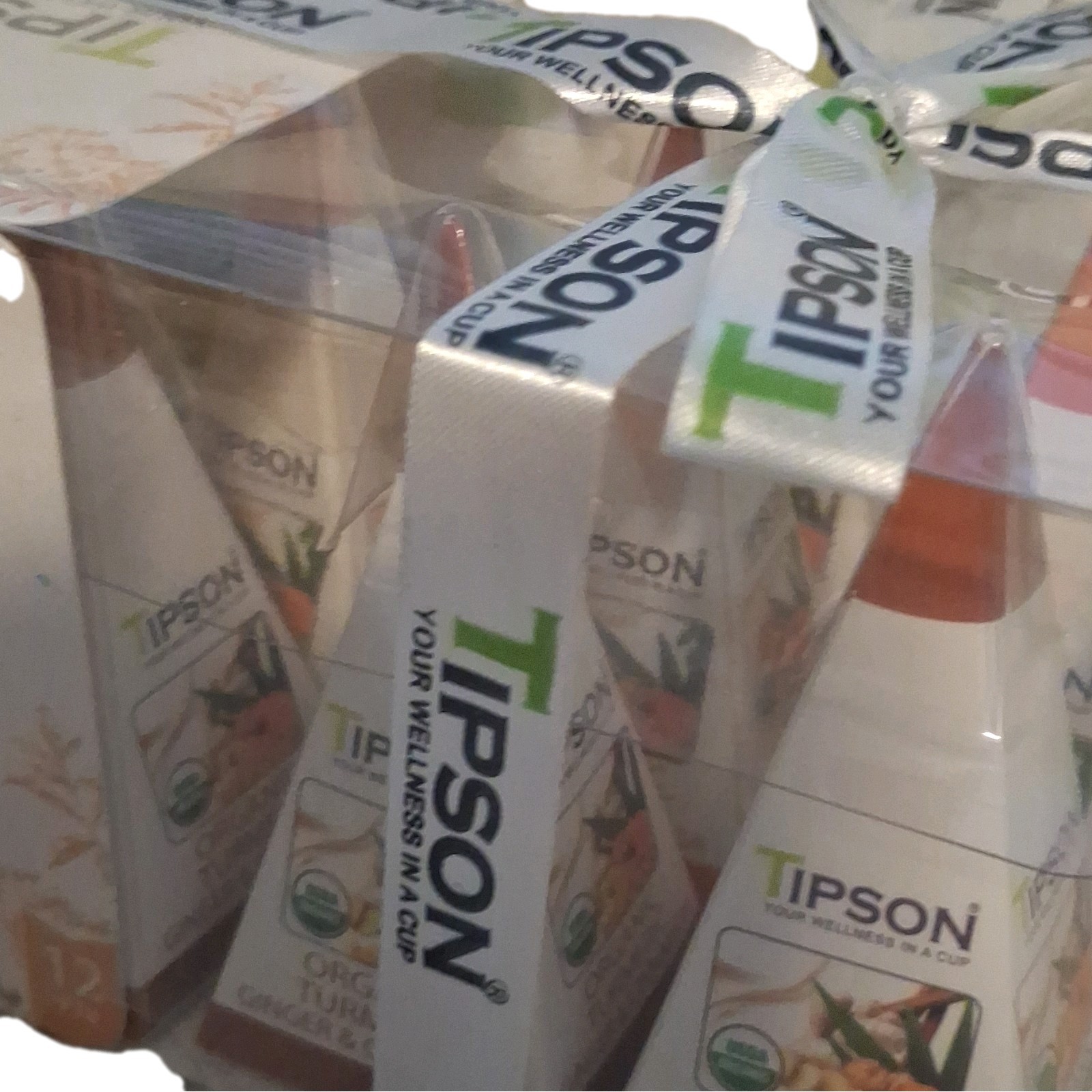 Tipson Turmeric Tea Collection USDA Organic Caffeine Free 12 Tea Bags 24g