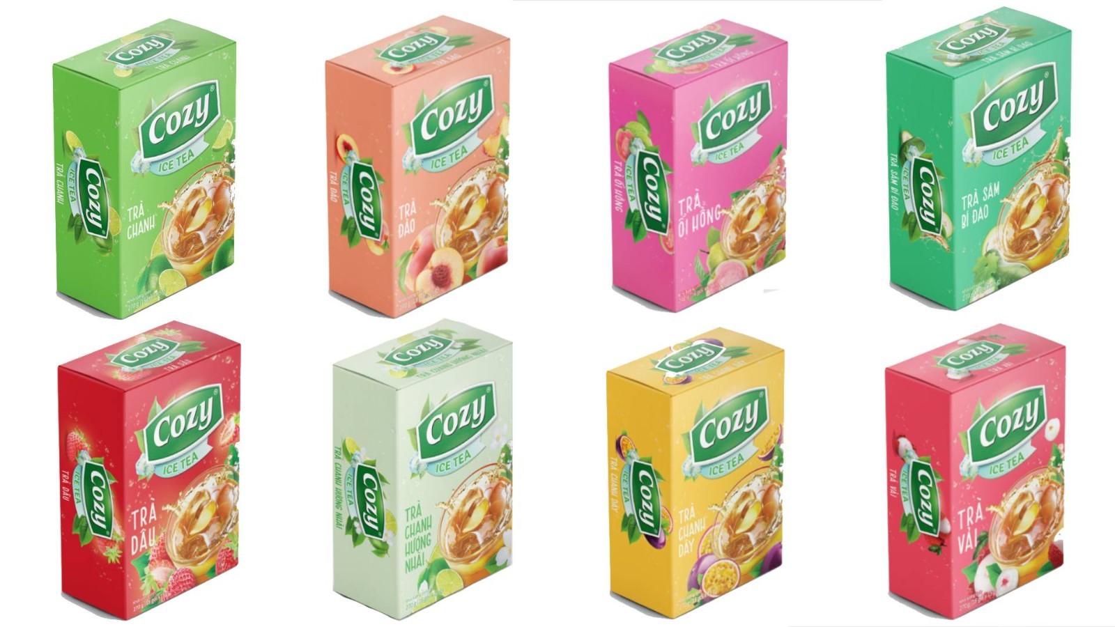 Cozy Instant Tea Box Vietnamese Cozy Tropical Fruit Varity Flavours