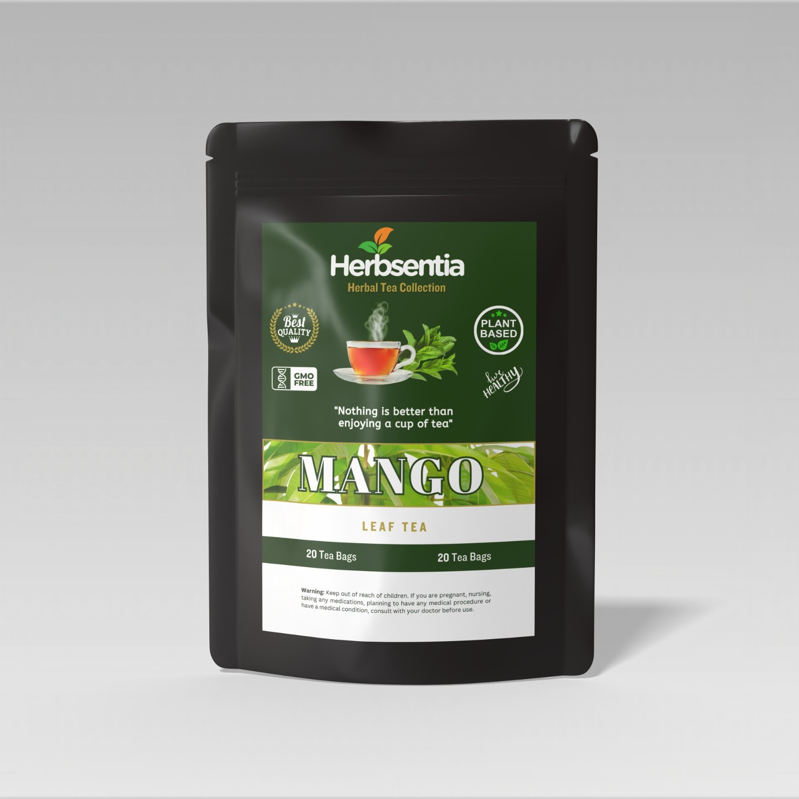 Herbsentia Mango Leaf Tea – Blood Sugar (Premium)