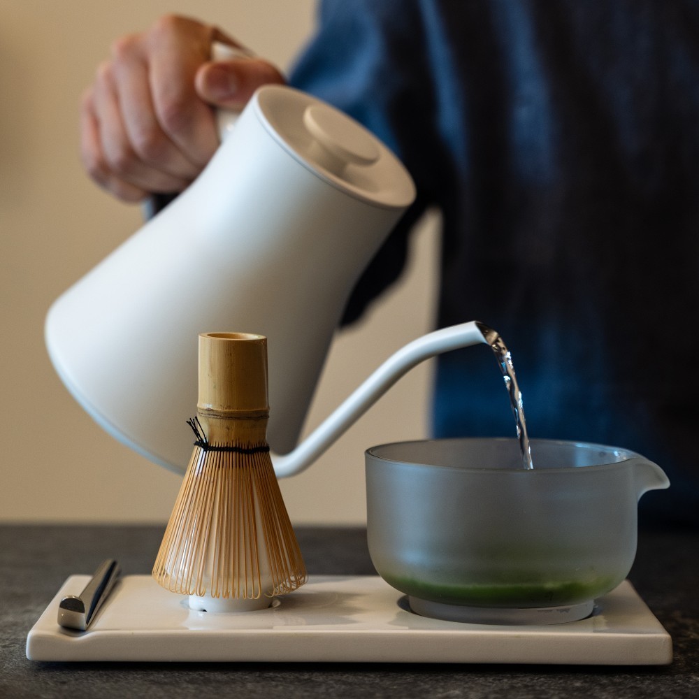 Fellow Matcha Tea Making Kit Shizuku Bowl Bamboo Chasen Whisk & Sifter Set