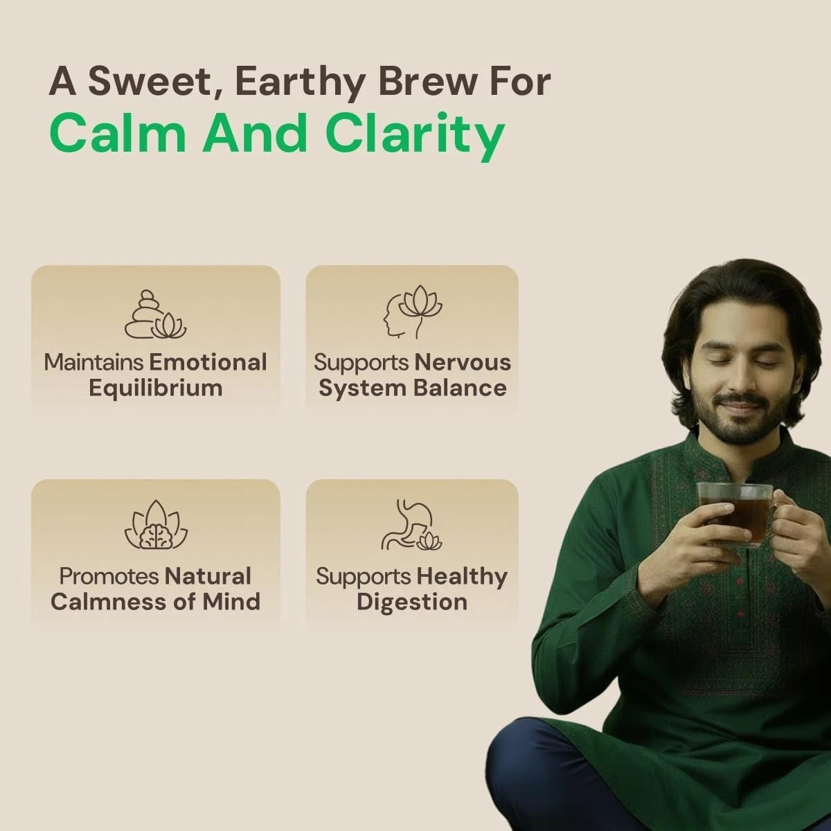 Maharishi Ayurveda All Natural Vata Calm Herbal Tea, 20 Tea Bag