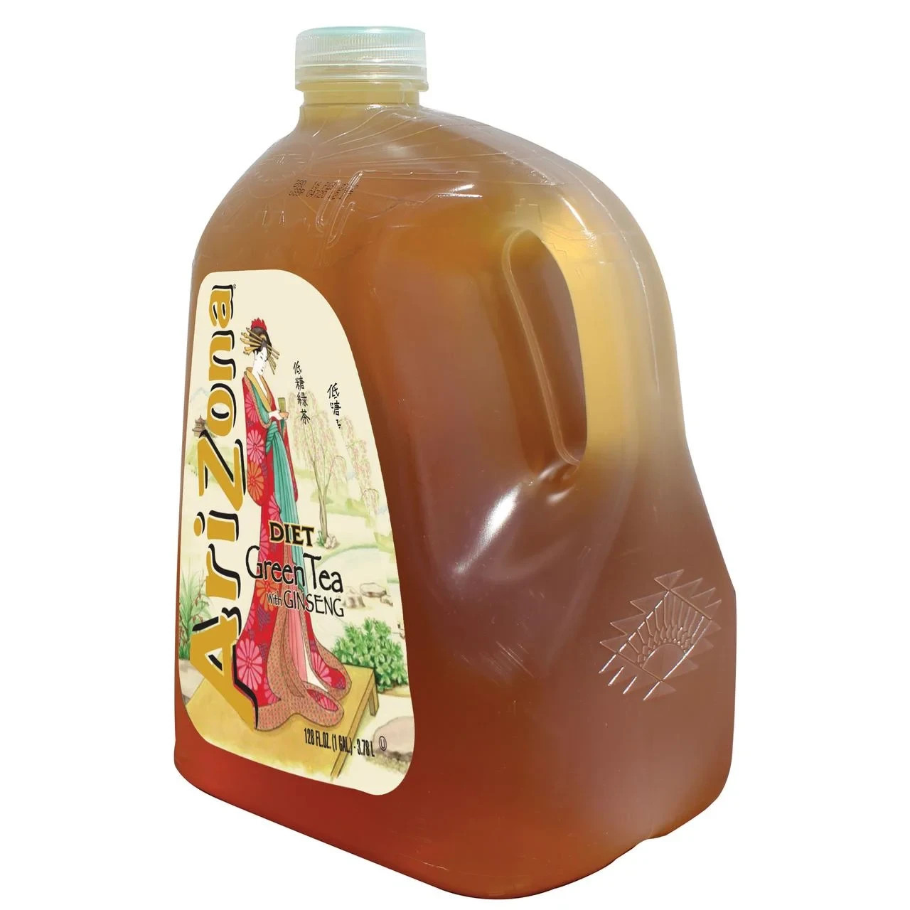 (4 pack) AriZona Diet Green Tea with Ginseng, 128 fl oz FREE FAST SHIPPING