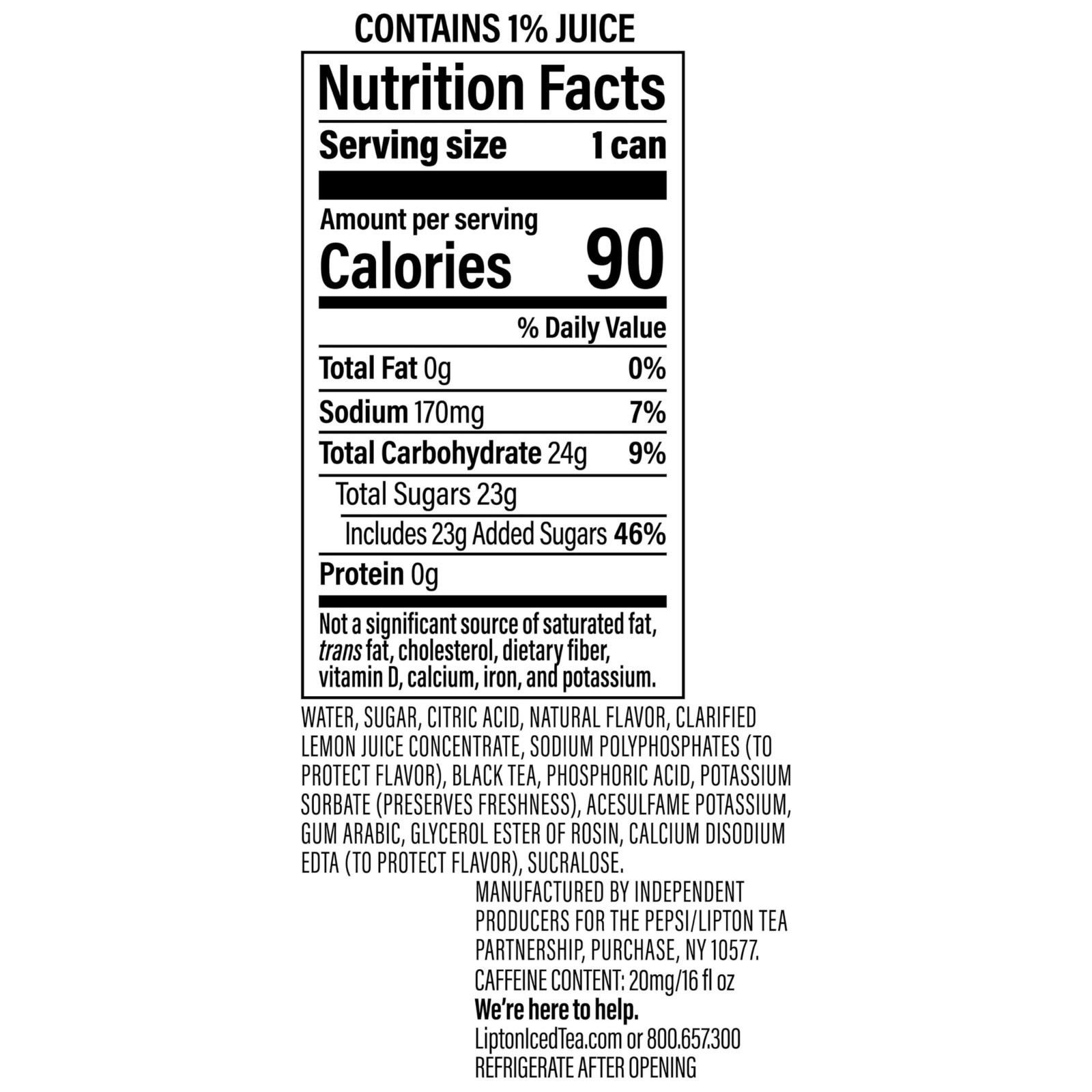 Strawberry Lemonade Iced Tea Fusions, 16 Fl Oz Cans, 12-Pack Refreshing Drink