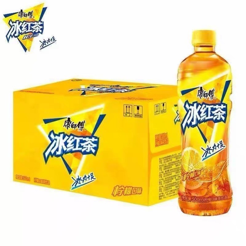 Master Kong Kang Shifu Lemon Black Tea Chinese Iced Tea Whole Box fast shipping