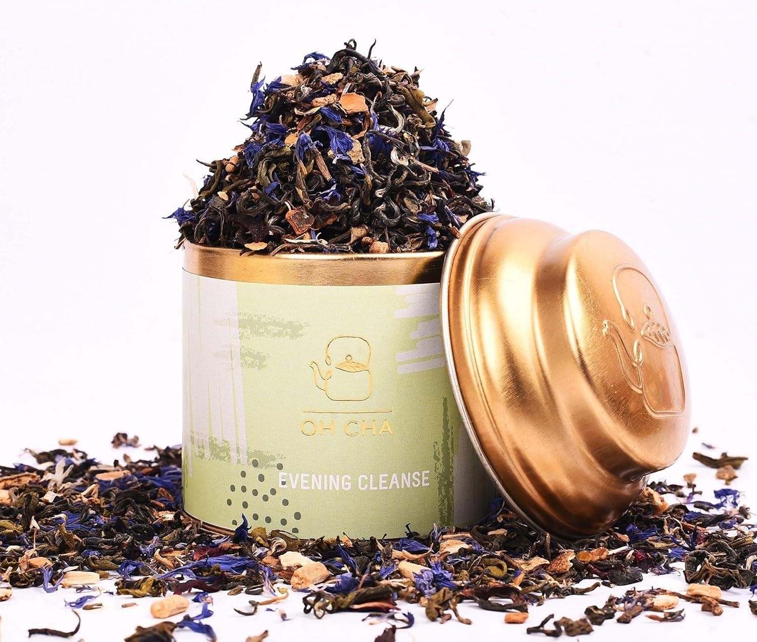 OH CHA Chai Whole Leaf Tea 35gm Different Flavor Tin Packing