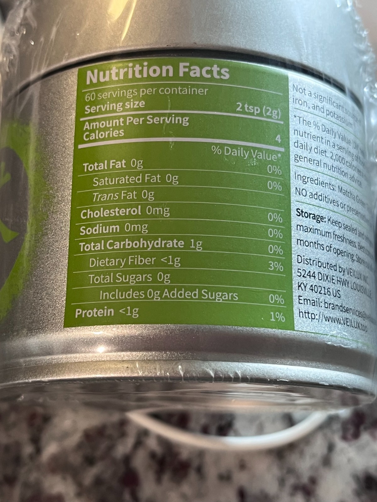 Veilux Premium Ceremonial Grade Matcha 100% Pure Unsweetened Green Tea Powder
