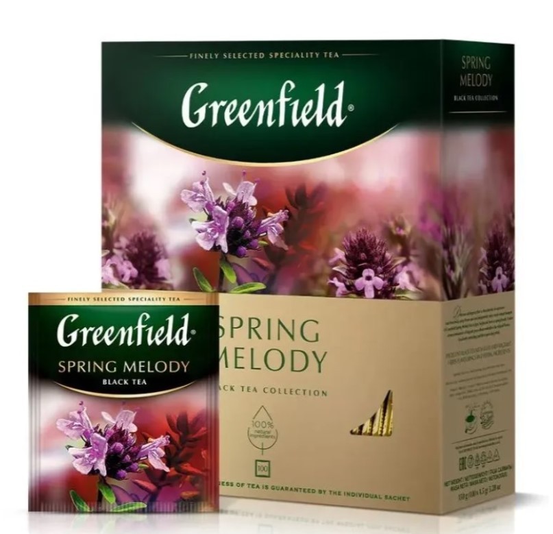 “Greenfield” Tea “Spring Melody” 3pc*100bags