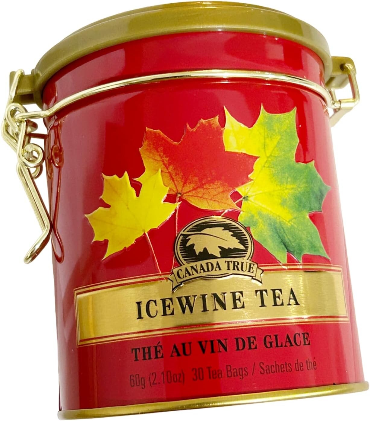 CANADA TRUE Icewine Tea 30 Tea Bags 60g (加拿大CANADA TRUE 冰酒茶 园铁罐装 30茶包 60g)