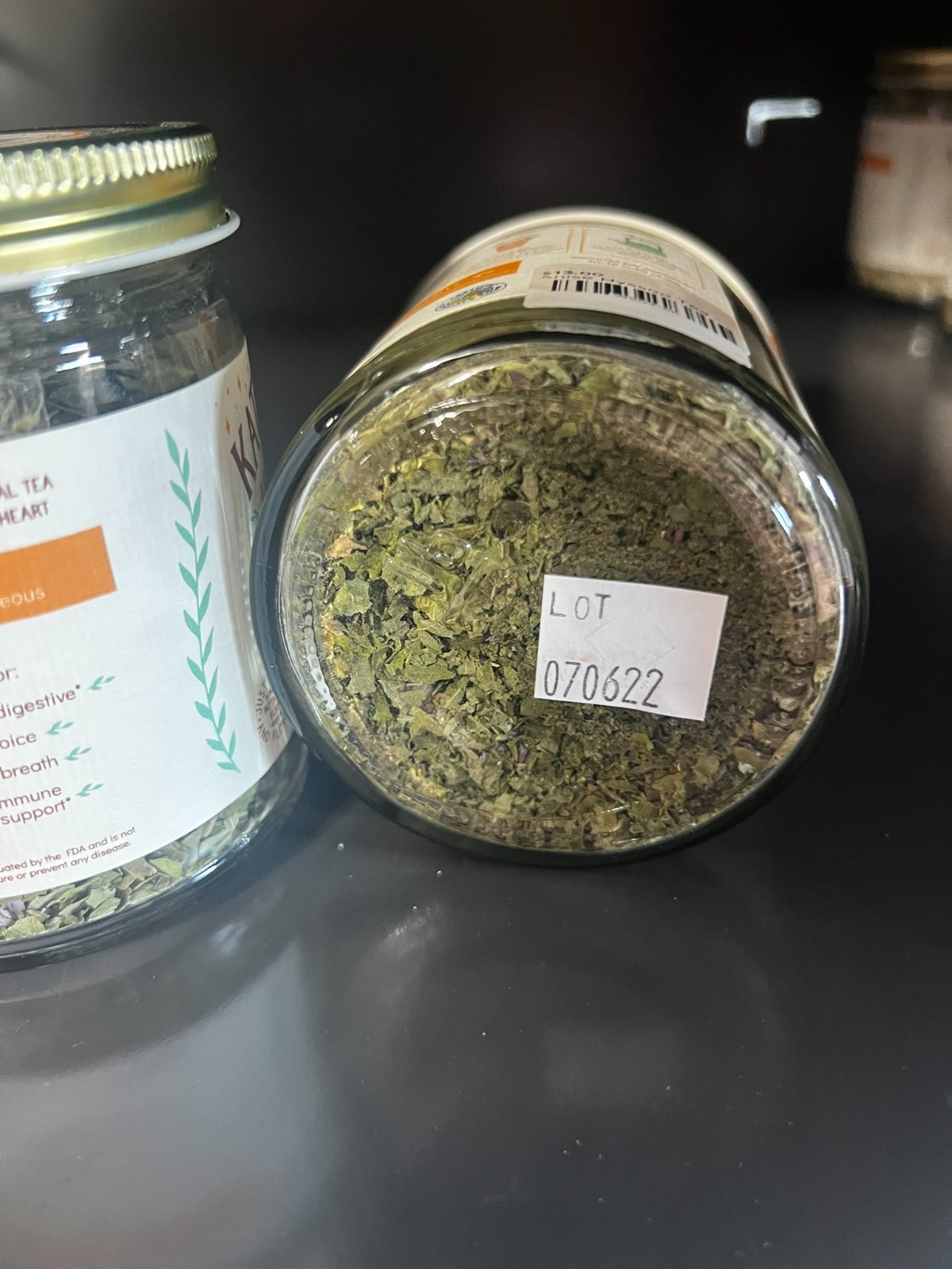Katydid Hill Anise Hyssop Herbal Loose Leaf Tea 30g Jar Organic Caffeine Free