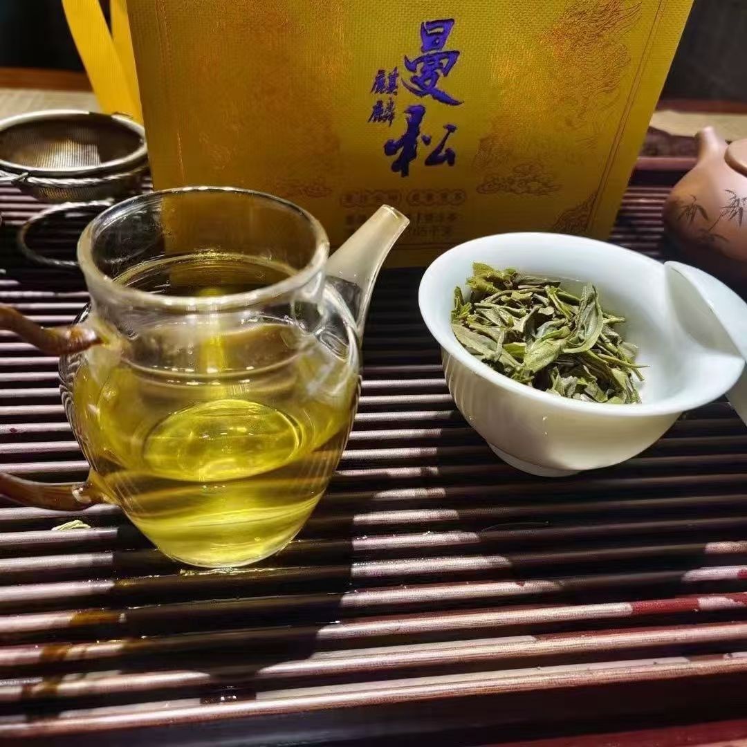 357g Yunnan Raw Pu-erh Tea Cake 2023 Qilin Mansong Sheng Puerh Tea Top Pu’er Tea