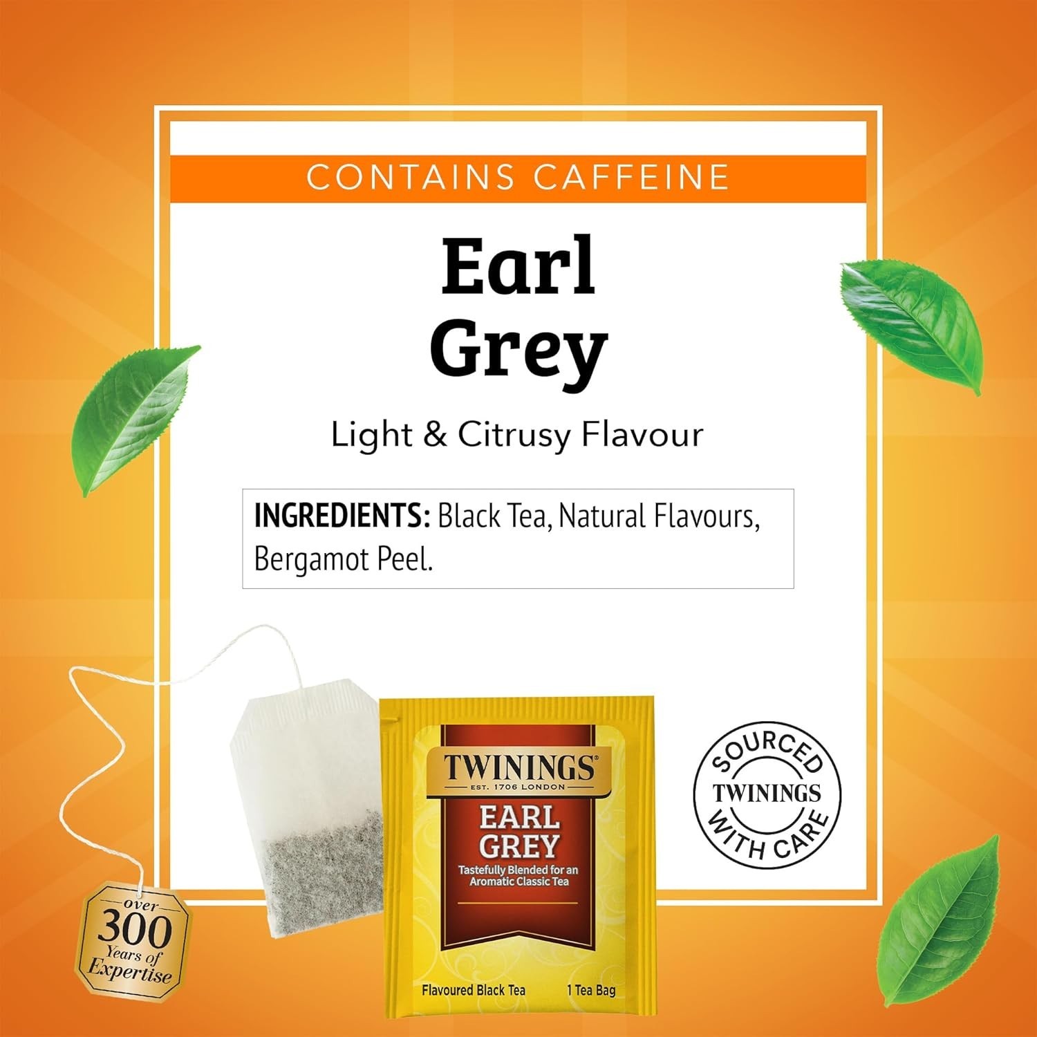 Twinings Earl Grey Black Tea Bags, 20 Count (Pack of 6) 8/25/26