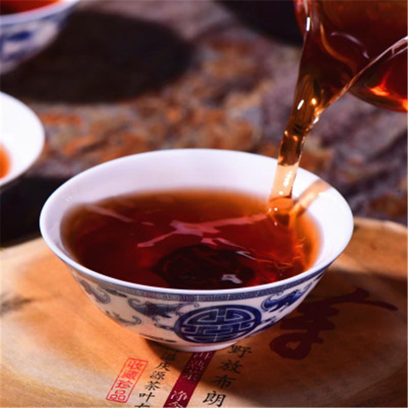 Premium Yunnan Ripe Puerh Tea Natural Wild Golden Bud Palace 357g Cake