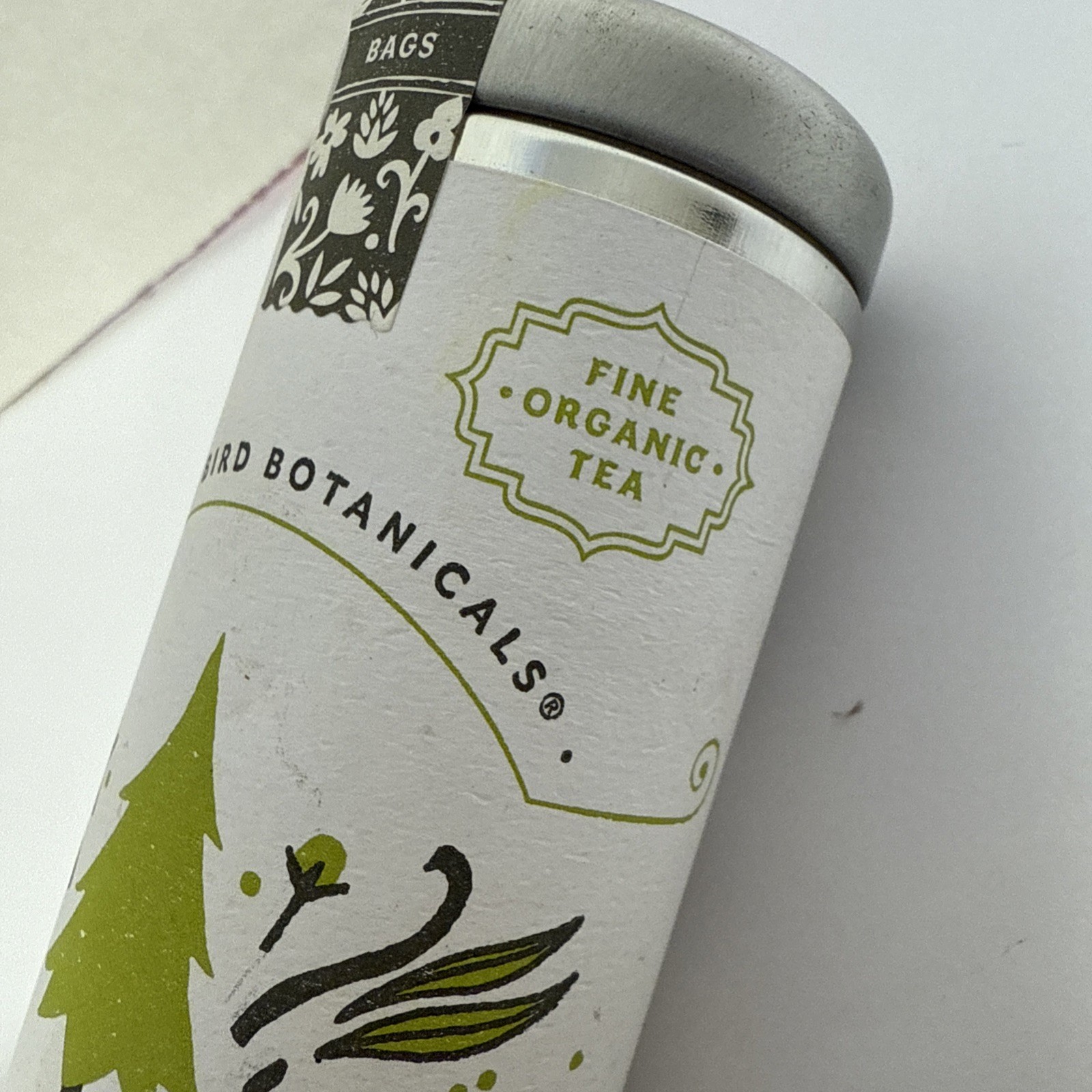 Flying Bird Botanicals Fine Organic Tea Cedarwood Chai 6 Pyramidal Bags