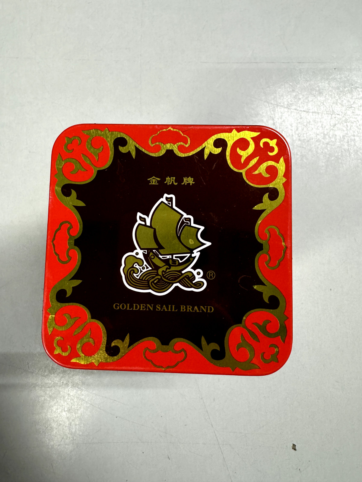 Golden Sail Chinese Loose Leaf Tea – Lichee Black Tea – **EMPTY TIN ONLY**