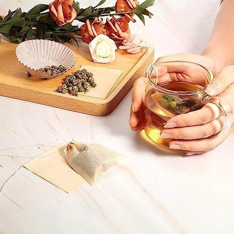 300Pcs Disposable Tea Bags for Loose Leaf Tea, Empty Tea Bags for Loose Tea, 100